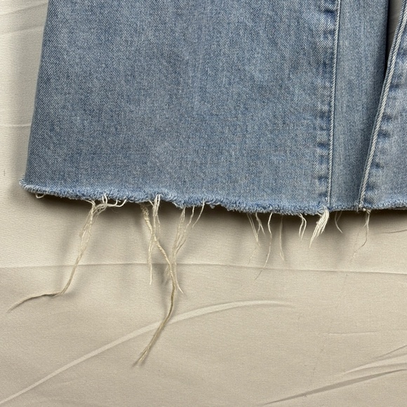 Mother Women Jeans Weekender Fray Crop Flare Mentally Elsewhere Sz 28 LightBlue - Picture 8 of 16